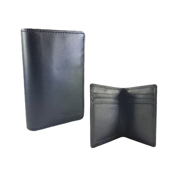 Leather wallet black - CREDIT CARD HOLDER RFID