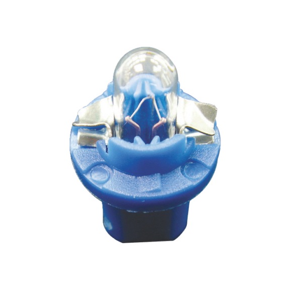 Plastic socket bulb 12V1.2W  BX8.5d - BULB-WHITEBLUE-BX8,5D-12V-1,2W
