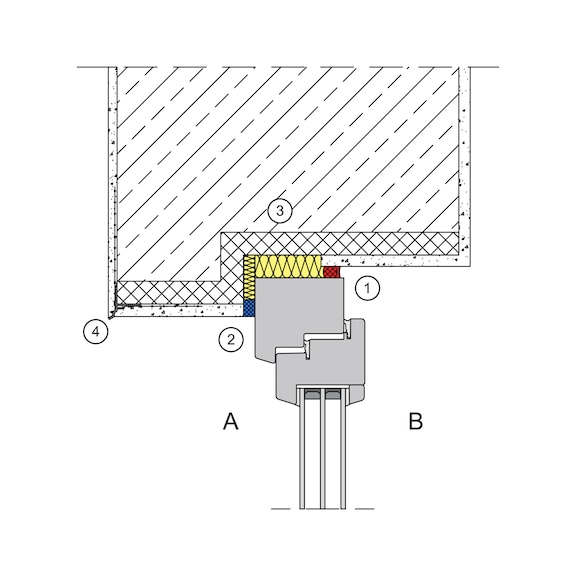 Tropfkantenprofil UP für horizontale Putzabschlüsse an überhängenden Fassaden - 3