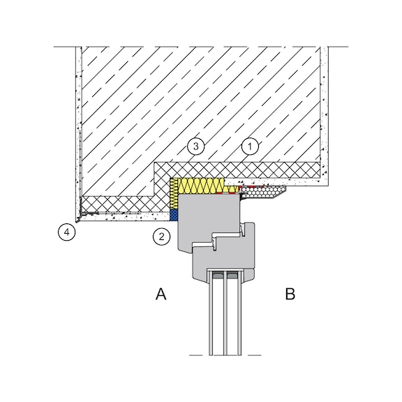 Tropfkantenprofil UP für horizontale Putzabschlüsse an überhängenden Fassaden - 4