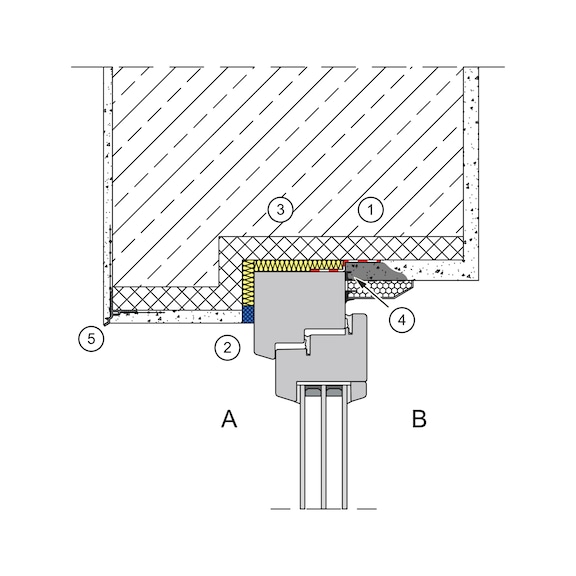 Tropfkantenprofil UP für horizontale Putzabschlüsse an überhängenden Fassaden - 6