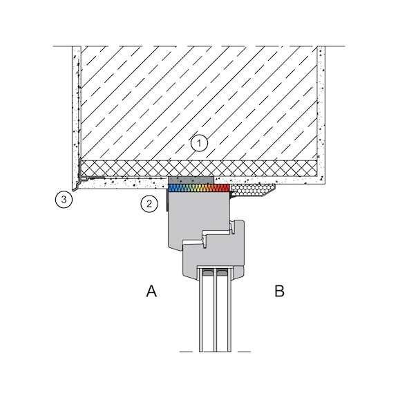 Tropfkantenprofil UP für horizontale Putzabschlüsse an überhängenden Fassaden - 15