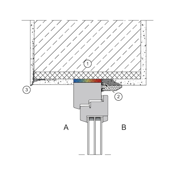 Tropfkantenprofil UP für horizontale Putzabschlüsse an überhängenden Fassaden - 16