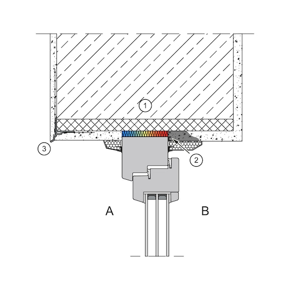 Tropfkantenprofil UP für horizontale Putzabschlüsse an überhängenden Fassaden - 19