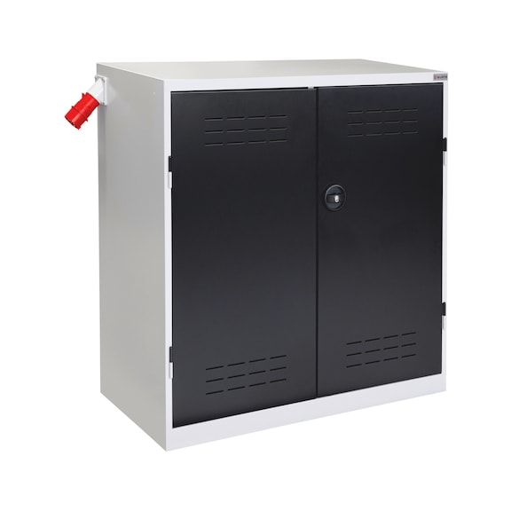 Battery charging cabinets with hinged doors - WNGDRCAB-BTRY-CHRG-1000X500X1030MM