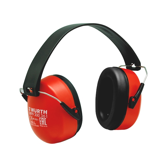 Ear defenders A812 - EARDEFR-FOLDABLE-S3-(EN352-1)-RED-31.3DB