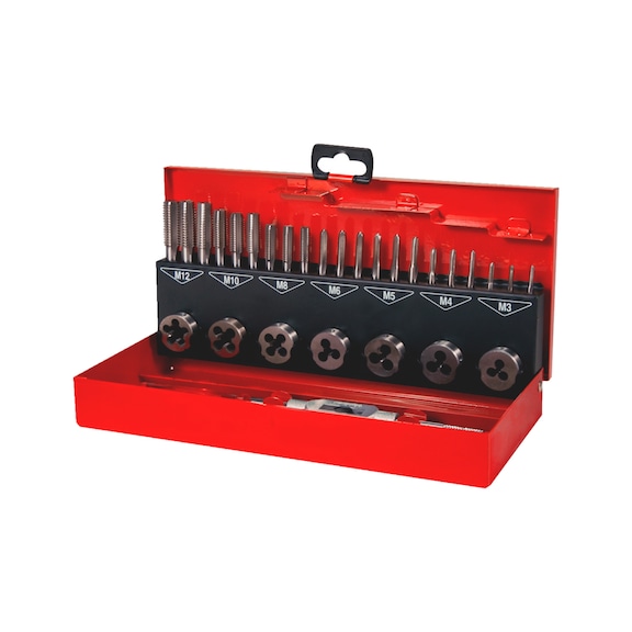 Thread cutting tool set HSCo 31 pcs Ruko - HNDTAP-RUKO-245010E-HSSE-M3-M12-31PCS