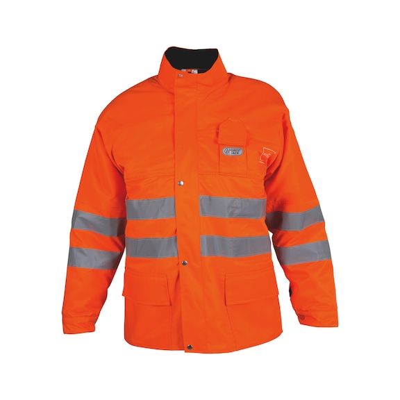 High-visibility cut protection jacket