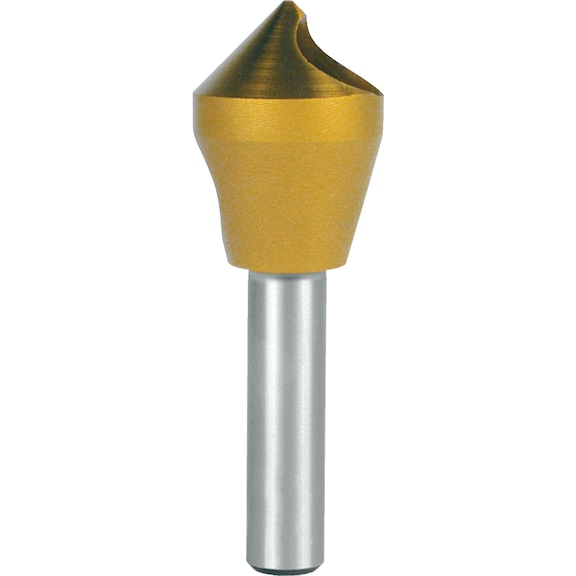 Cross-hole countersink Ruko conical countersink with cross hole 90° HSS TiN