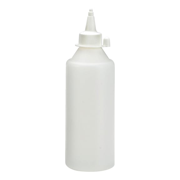 250-ml oil bottle, HD1 PE, cap included