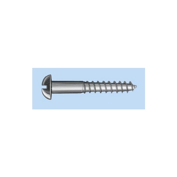 Wood screw, countersunk head DIN 97 Countersunk head, slotted - SCR-CS-DIN97-WO-SL-A2-6X60