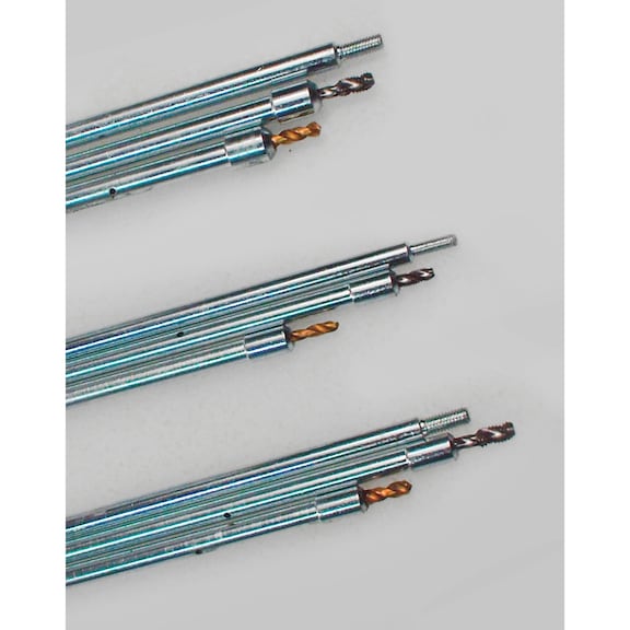 Kit per estrazione punta elettrodo candelette M8x1-M9x1-M10x1-M10x1,25 Universale - 9
