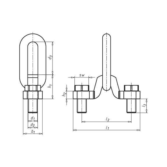 Anchor clamp, screw-in - 2
