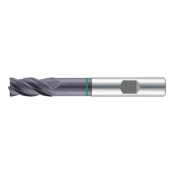 Solid carbide end mill Speedcut-Universal, extra long XL, optional, four-lipped drill, uneven angle of twist gradient - 1