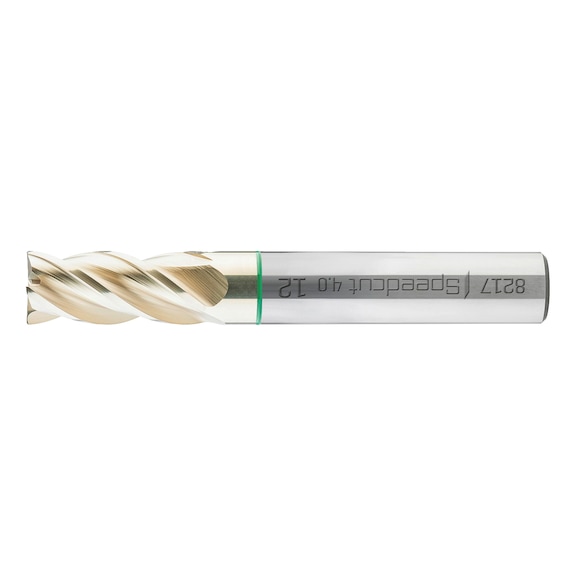 HPC Speedcut 4.0 Universal end mill, long, four blades, uneven angle of twist gradient DIN 6527L, HA shank - 1