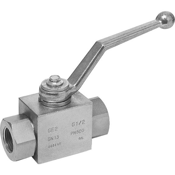 Ball valve steel female thread high pressure - BALVLVE-HPRES-IT-1.0737-POM-G2