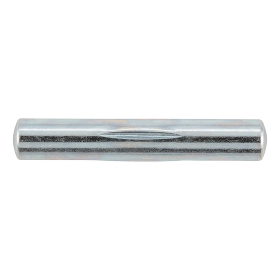 Centre-grooved dowel pins ISO 8742 steel zinc-plated - 1