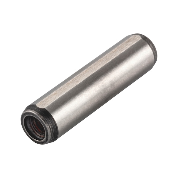Cylindrical pin with female thread, hardened - 3
