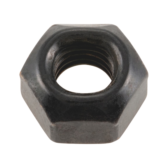 Ecrou hexagonal ISO7042 acier 8 zinc-nickel noir - 1