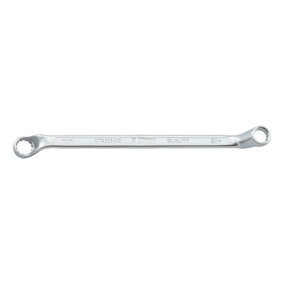 Double-end box wrench - DBBOXENDWRNCH-DEPRESSED-INCH-7/16X1/2