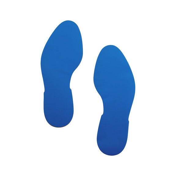 Heavy-duty floor marking Footprint - FLRMRK-FOOTPRINT-SHAPE-HD-BLUE-PAIR