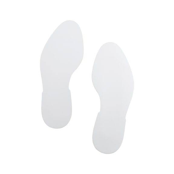 Marquage au sol pour usage intensif Empreinte de pas - FLRMRK-FOOTPRINT-SHAPE-HD-WHITE-PAIR