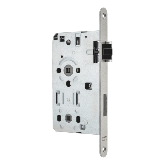 WC/bathroom building door mortise lock, class 3 - MORTSLOK-CL3-WC-DIN/R-SILV-WT-65-20