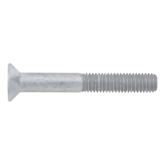 Countersunk head screw with hexagon socket ISO 10642, steel, strength class 10.9, zinc flake, silver (ZFSHL) - SCR-CS-ISO10642-010.9-(ZFSHL)-M12X100