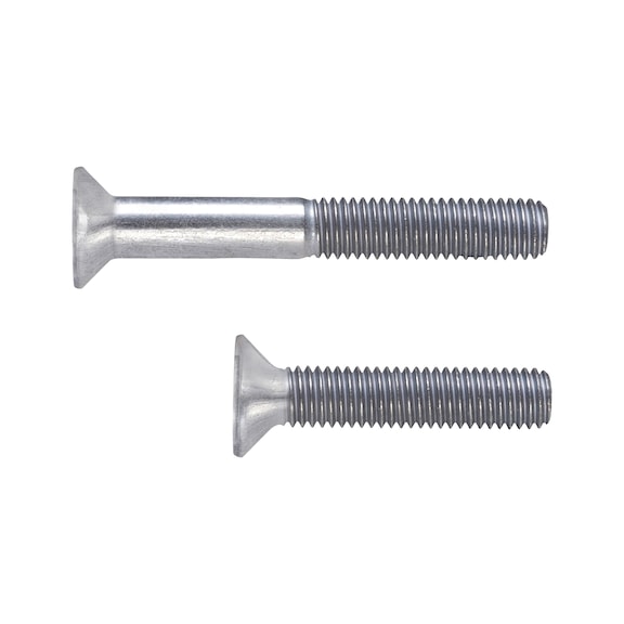 Countersunk screw with hexagon socket head ISO 10642, steel, strength class 10.9, zinc-nickel-plated, silver (ZNSHL) - 1