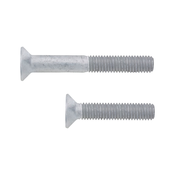 Countersunk head screw with hexagon socket ISO 10642, steel, strength class 10.9, zinc flake, silver (ZFSHL) - 1