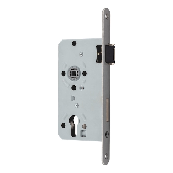 Corridor door mortise lock, PZ class 2 - MORTSLOK-CL2-CK-DIN/R-SST-(SOFT)-20MM