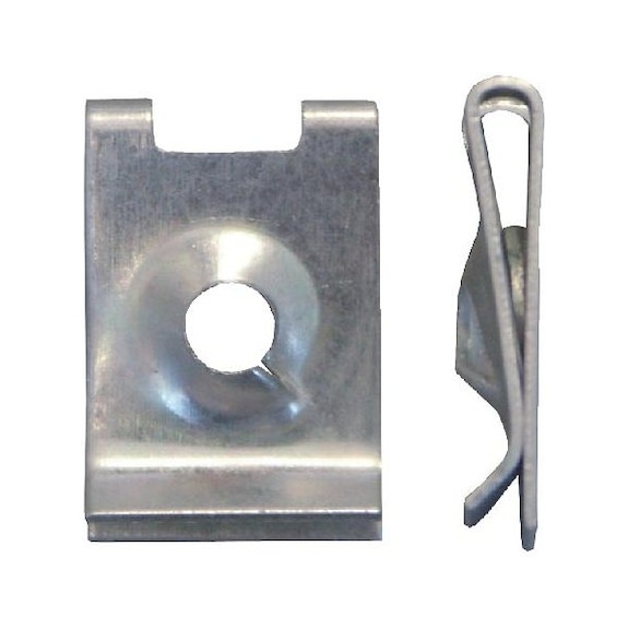 Sheet metal nut, type 1 - NUT-SHTMET-BMW-(A3A)-L16,5MM-D4,2MM