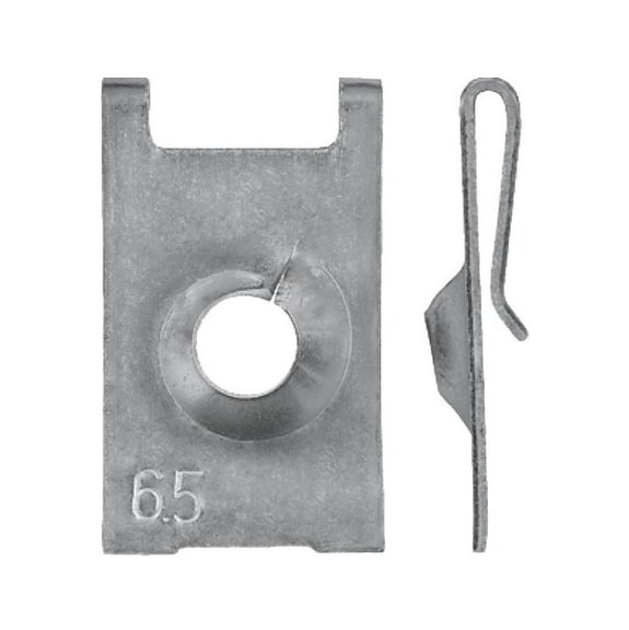 Sheet metal nut, type 4 Shortened rear claw - NUT-SHTMET-OPEL-(A3A)-L25,0MM-D6,5MM