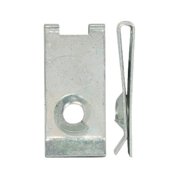 Sheet metal nut, type 1 - NUT-SHTMET-MB-(A3A)-L25,0MM-D4,8MM