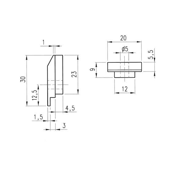 Face plate end caps For multiple locks (wooden doors) - 2