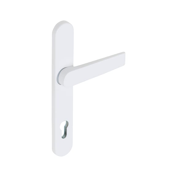 Door handles Flat on exterior plate - DH-ALU-OUTS-H-FL-CK-92-8-216-RAL9016