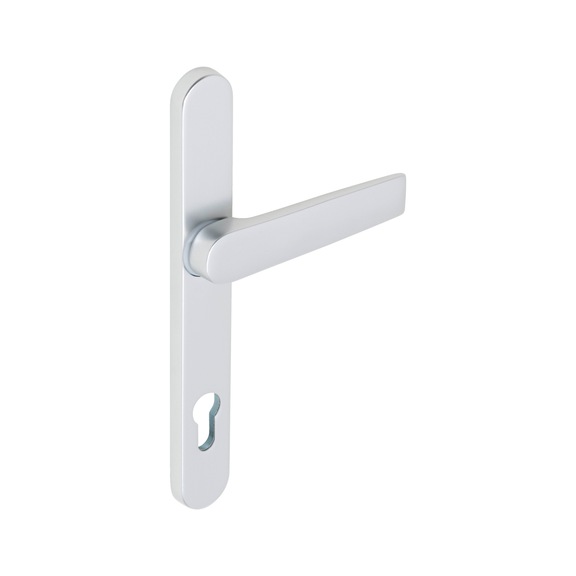 Door handles Flat on exterior plate - DH-ALU-OUTS-H-FL-CK-92-8-216-F1/SILVER