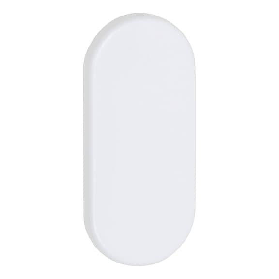 Rosace aveugle ovale AL - ALU-OVAL-ROS-OUTS-BLIND-6MM-RAL9016