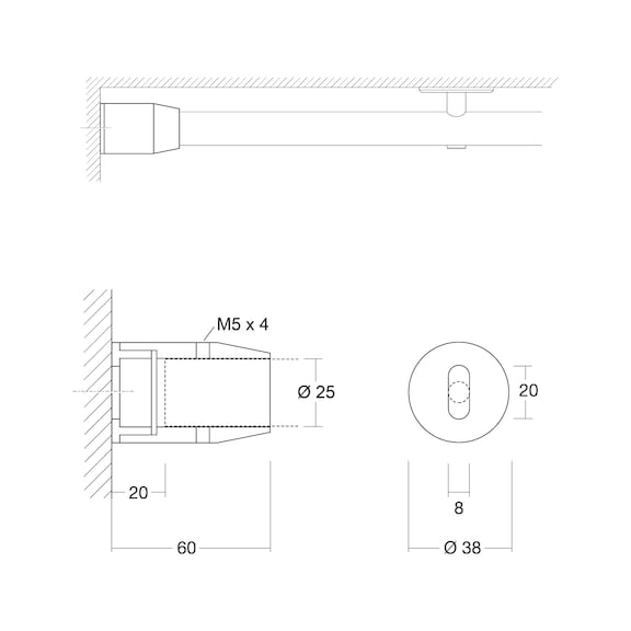 Wall connector holder - 2