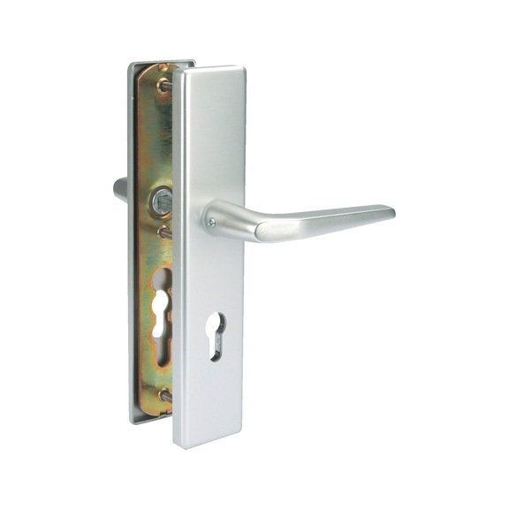 Aluminium security door fitting S 31 - SDF-ALU-S31-HH-CK-92-12-F1/SILVER