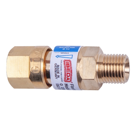 Check valve oxygen, threaded coupling