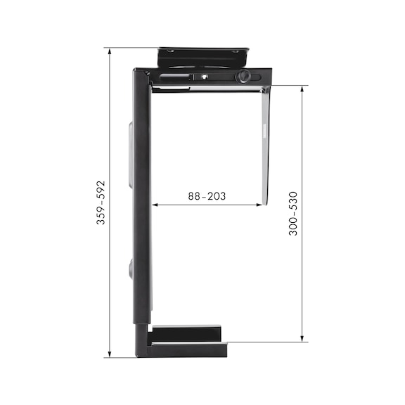 PC bracket 360° for table and wall mounting - 3
