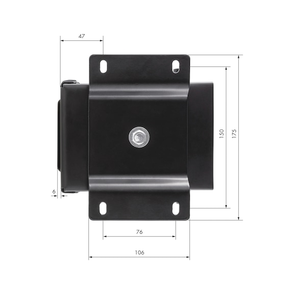 PC bracket 360° for table and wall mounting - 2