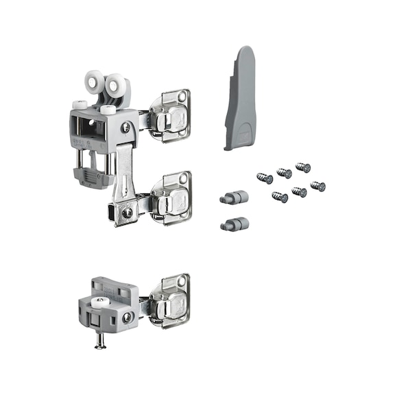 Folding door fittings with lower guide with automatic closing WingLine L - 1