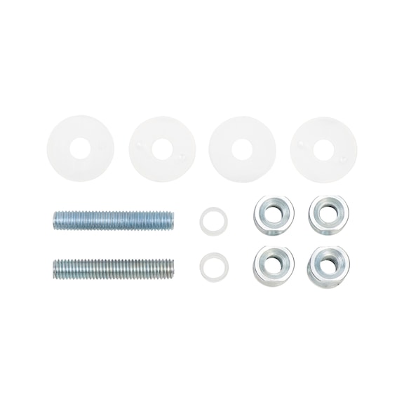 Mounting kit for stainless steel pull handle, type A/glass - 1