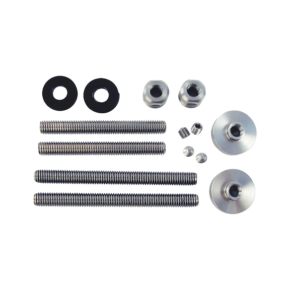 Mounting kit for stainless steel pull handle, type B/wood/aluminium/plastic - 1