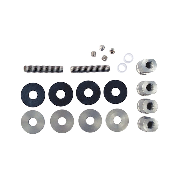Mounting kit for stainless steel pull handle Type A/glass - 1