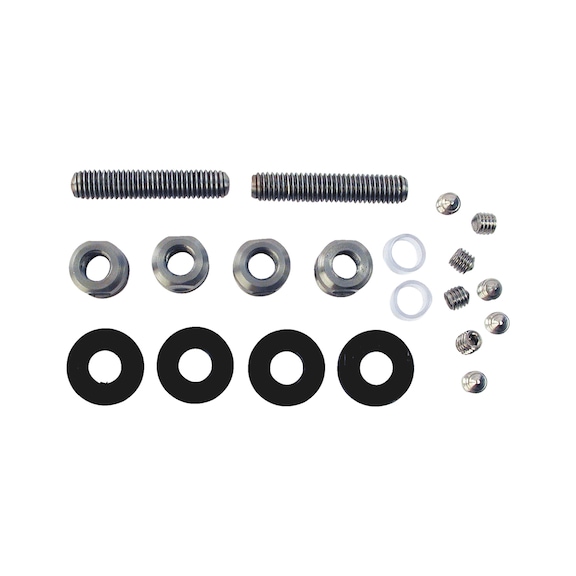 Mounting kit for stainless steel pull handle, type B/glass - MNTKIT-PULHNDL-B-GLASS-BYPAIRS