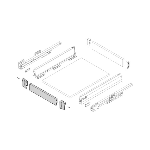 Round cross bar For H95 DWD XP drawer frames - 4