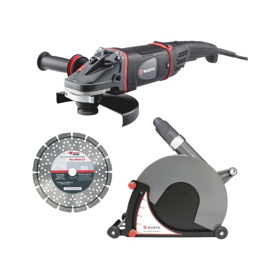 Angle grinder EWS 24-230, macroblade discs and dust collector set